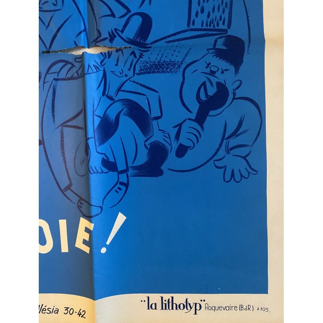 Manifesto Les Aventures De Stan Laurel Et Oliver Hardy 120X160 CM