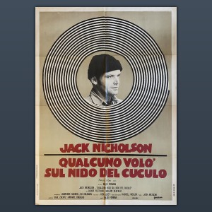 Manifesto Qualcuno Volò Sul Nido Del Cuculo - 1975 - 100X140 CM - Jack Nicholson