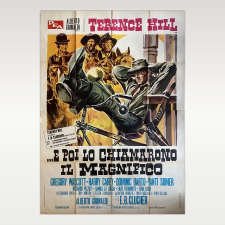Manifesto E Poi Lo Chiamarono Il Magnifico - 1972 - 140X200 CM - Terence Hill