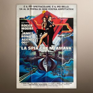 Manifesto La Spia Che Mi Amava - 1977 - Roger Moore - 140X200 CM - 007 James Bond