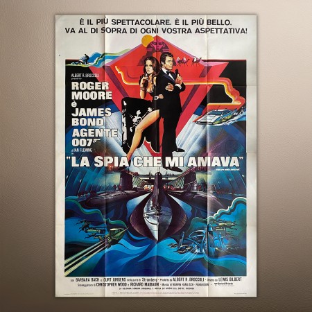 Manifesto La Spia Che Mi Amava - 1977 - Roger Moore - 140X200 CM - 007 James Bond