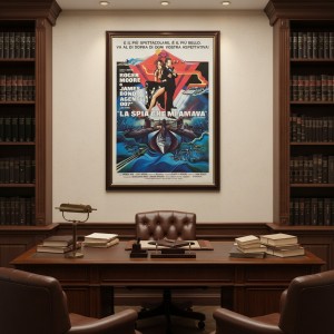 Manifesto La Spia Che Mi Amava - 1977 - Roger Moore - 140X200 CM - 007 James Bond 2