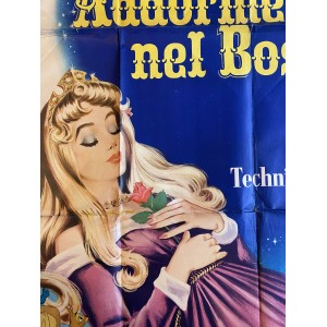 Manifesto Cinematografico La Bella Addormentata Nel Bosco -1959 - 140X200 CM - Sleeping Beauty - Walt Disney 2