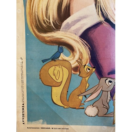 Manifesto La Bella Addormentata Nel Bosco -1959 - 140X200 CM