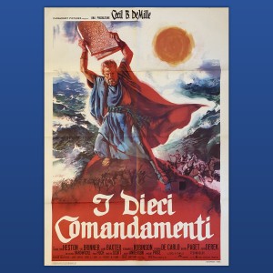 Manifesto I Dieci Comandamenti Charlton Heston 100X140 CM