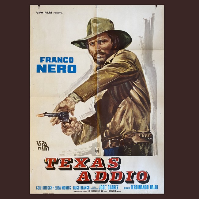 Manifesto Texas Addio - Franco Nero - 1967 - 100X140 CM