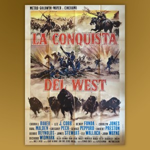 Manifesto La Conquista Del West John Ford 1962