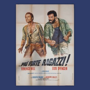 Manifesto Più Forte Ragazzi - Bud Spencer, Terence Hill - 100X140 CM