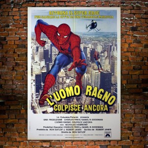 Manifesto Originale L'uomo Ragno Colpisce Ancora - 100x140 CM