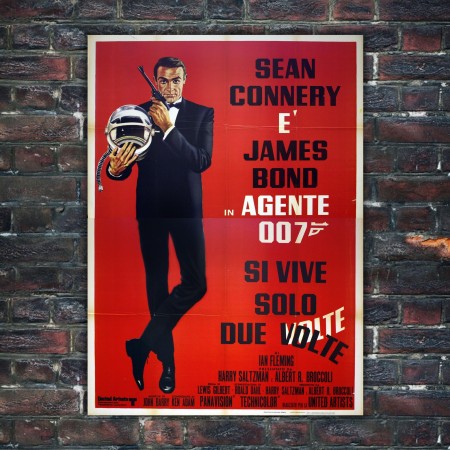 Manifesto Originale Agente 007 Si Vive Solo Due Volte 140x200 CM