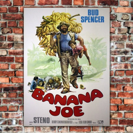 Manifesto Originale I Due Super Piedi Quasi Piatti - 100x140 - Bud Spencer,Terence Hill