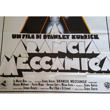 Manifesto Originale Arancia Meccanica -Stanley Kubrick - 140x200 CM