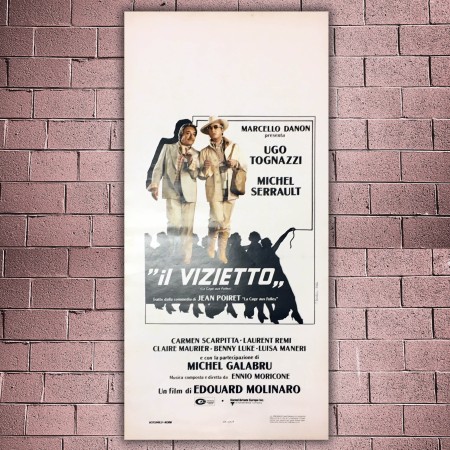 Locandina Originale Il Vizietto Ugo Tognazzi - 33x70 CM