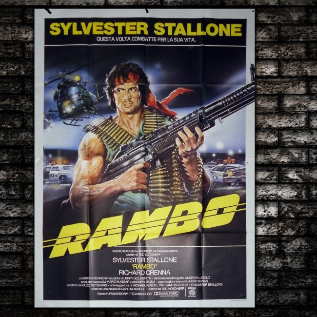 Original Poster Rambo - Sylvester Stallone - 140x200 CM