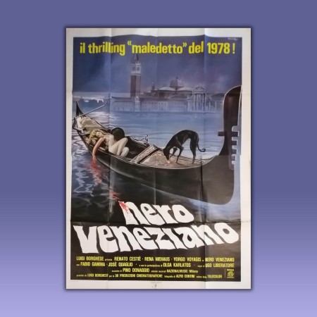 Original Movie Poster 4F Nero Veneziano - 1978 - Ugo Liberatore