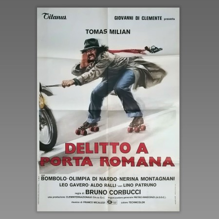 Manifesto 2F Delitto A Porta Romana - Tomas Milian - Bruno Corbucci - 1980
