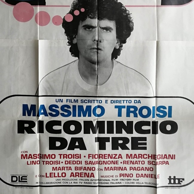 Manifesto Originale 4F Ricomincio Da Tre - Massimo Troisi - 1980