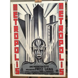 Manifesto Vintage Metropolis Fritz Lang Edizione Limitata 100x140 CM 2