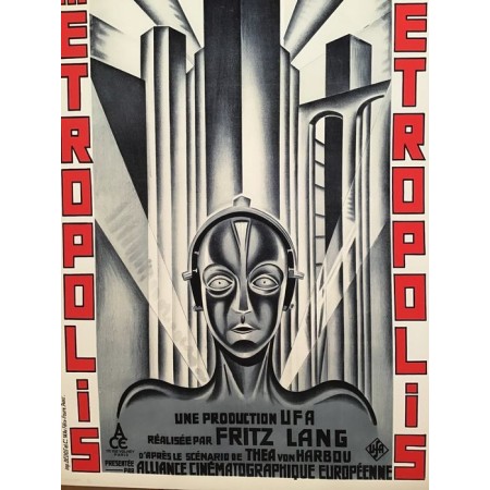 Manifesto Vintage Metropolis Fritz Lang Edizione Limitata 100x140 CM