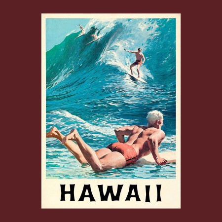 Poster Hawaii - Surf - 50x70 CM
