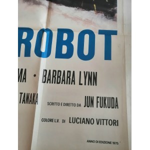 Manifesto Originale 4F Godzilla Contro I Robot 140X200 CM 2