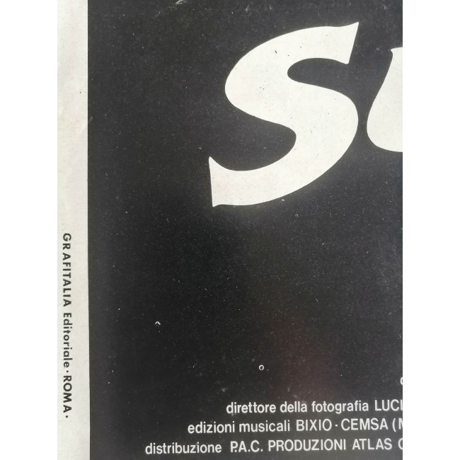 Original Film Poster Suspiria - Dario Argento 1977 - 33x70 CM