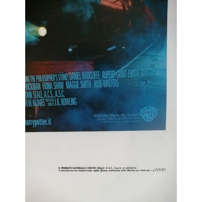 Locandina Originale Harry Potter La Pietra Filosofale  2001 - 33X70 CM