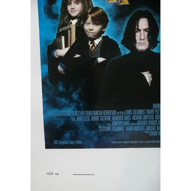 Locandina Originale Harry Potter La Pietra Filosofale  2001 - 33X70 CM