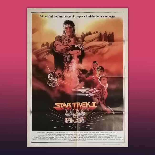 Manifesto 2F Originale Star Trek II -  L'ira di Kahn - 100X140 cm