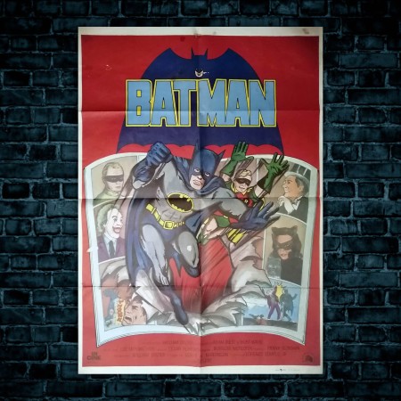 Poster Originale Cinematografico Batman Adam West Burt Ward - 70x100 CM