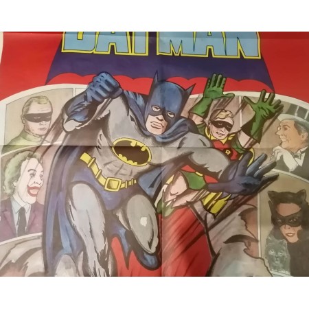Poster Batman 1966 Adam West, Burt Ward - Poster, Original Spanish cinema release 100x70 CM