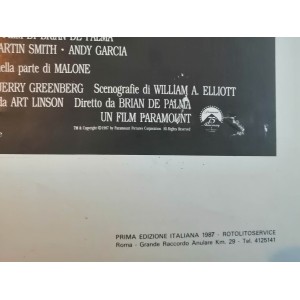 Locandina Originale Gli Intoccabili Brian De Palma 1987 - 33x70 CM 2