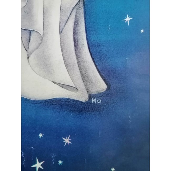 Poster Originale Vintage Pierrot By Kostas / Monaco 70x100 CM