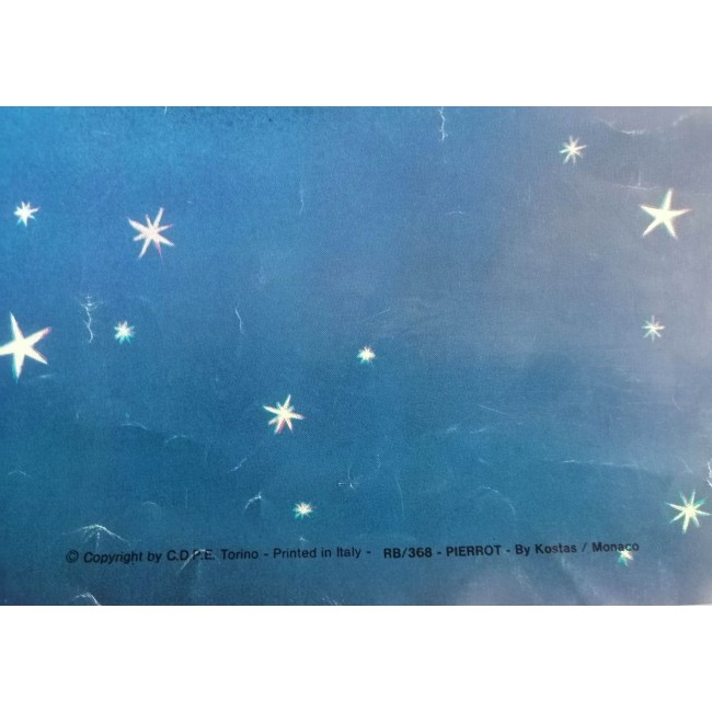 Poster Originale Vintage Pierrot By Kostas / Monaco 70x100 CM