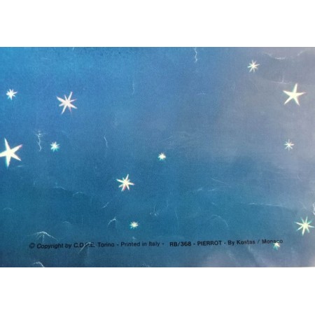 Poster Originale Vintage Pierrot By Kostas / Monaco 70x100 CM