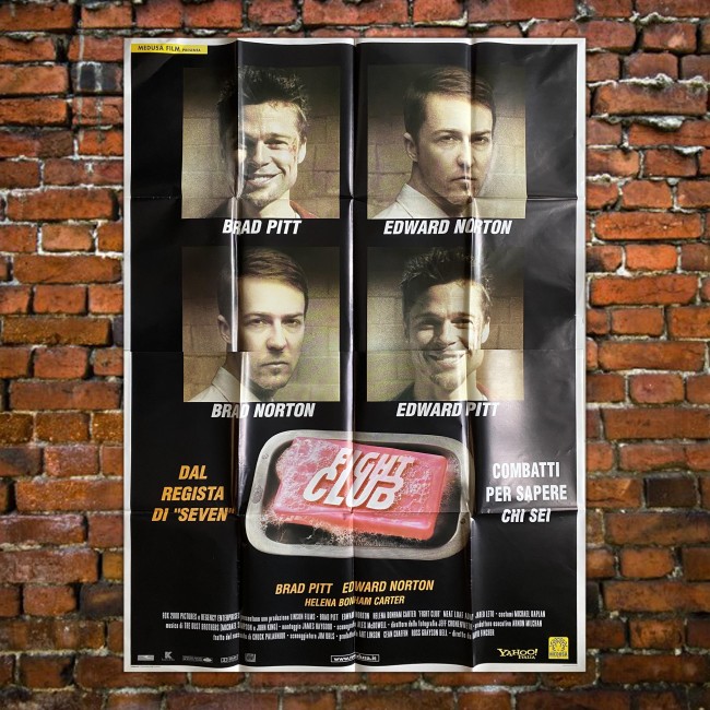 Manifesto Poster 4F Fight Club 1999 Brad Pitt Edward Norton 140X200 CM