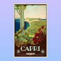Poster Italy Paesaggio Artistico Capri - Mare - 50X80 CM