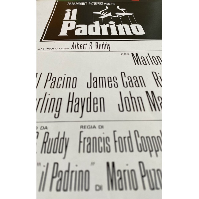 Locandina Originale Il Padrino The Godfather - 33x70 CM - Marlon Brando