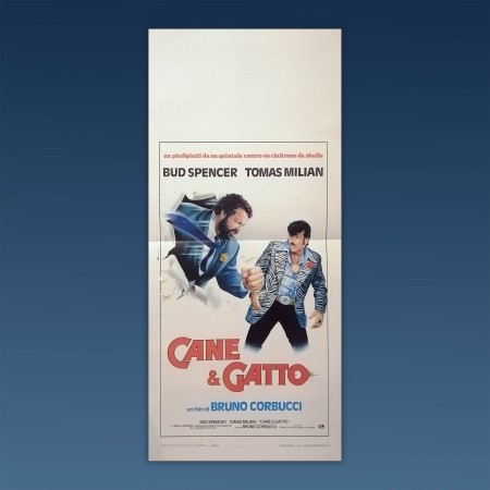 Locandina Originale Cane E Gatto Bud Spencer Tomas Milian 1982