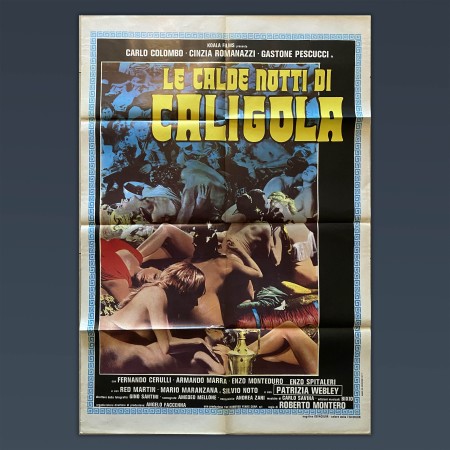 Poster Manifesto 2F Le Calde Notti Di Caligola 1977 Fed Frank