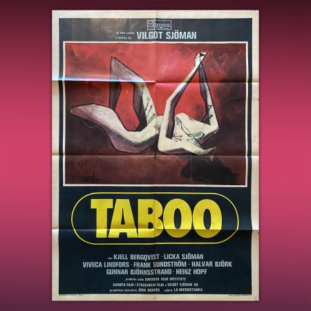 Poster Manifesto 2F Taboo 1977 Vilgot Sjöman Tabu 100X140 CM