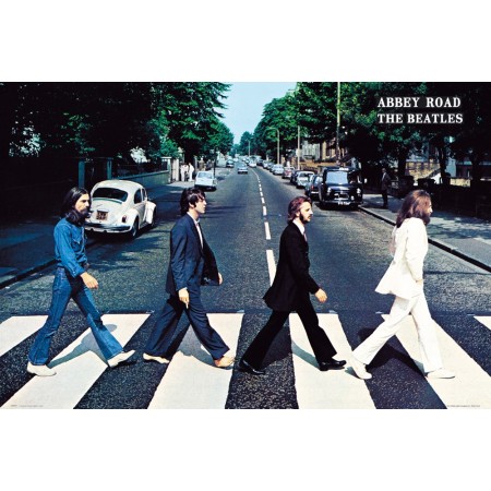 Poster Ufficiale THE BEATLES Abbey Road Strisce Pedonali 60X91,5 CM
