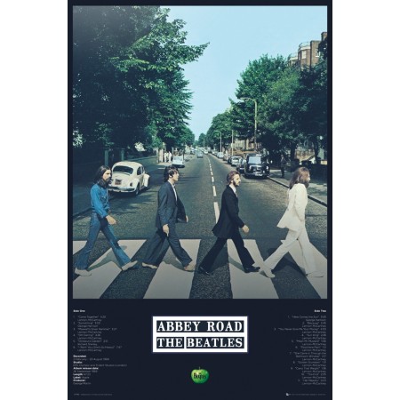 Poster The Beatles Abbey Road Tracks 61X91,5 CM