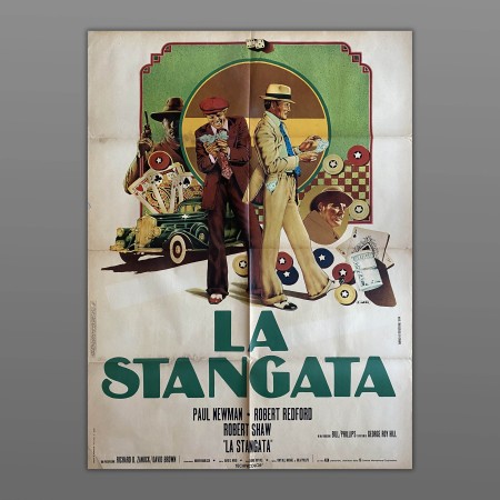 Poster Manifesto 2F La Stangata The Sting 1973  Paul Newman  Robert Redford