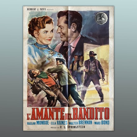 Manifesto 2F L'Amante Del Bandito Singing Guns 1950 R G Springsteen 100X140 CM
