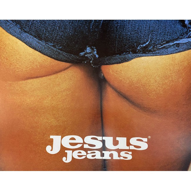 Manifesto Poster Originale Jesus Jeans Chi Mi Ama Mi Segua Toscani 70x100 CM