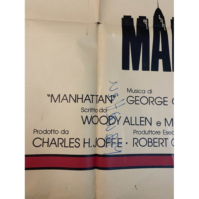 Poster Manifesto Originale 4F Manhattan Woody Allen 1979 140X200 CM